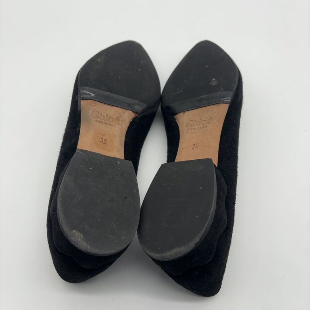 Chloe BLACK SUEDE LOW HEEL SHOES - Picture 6 of 6